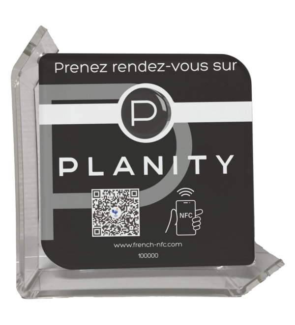 Plaque Verre Réseaux Connectée NFC - Planity