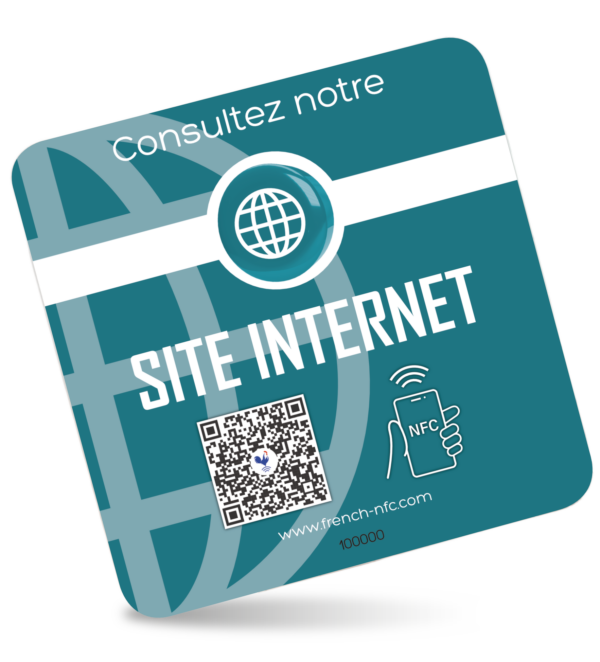 Sticker Réseaux Connectée NFC - Site Internet