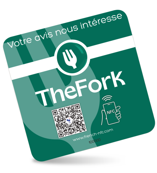Sticker Réseaux Connectée NFC - The Fork