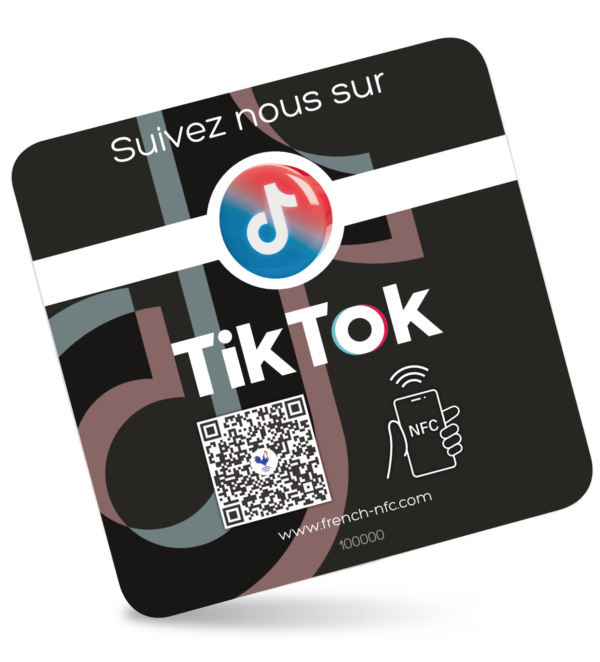 Sticker Réseaux Connectée NFC - TikTok