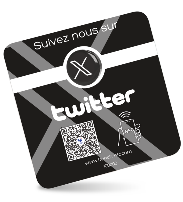 Sticker Réseaux Connectée NFC - Twitter