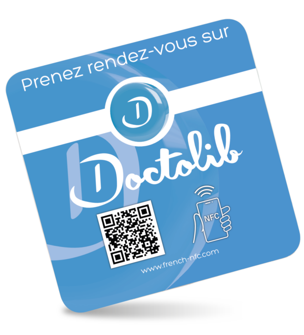 Sticker Réseaux Connectée NFC - Doctolib