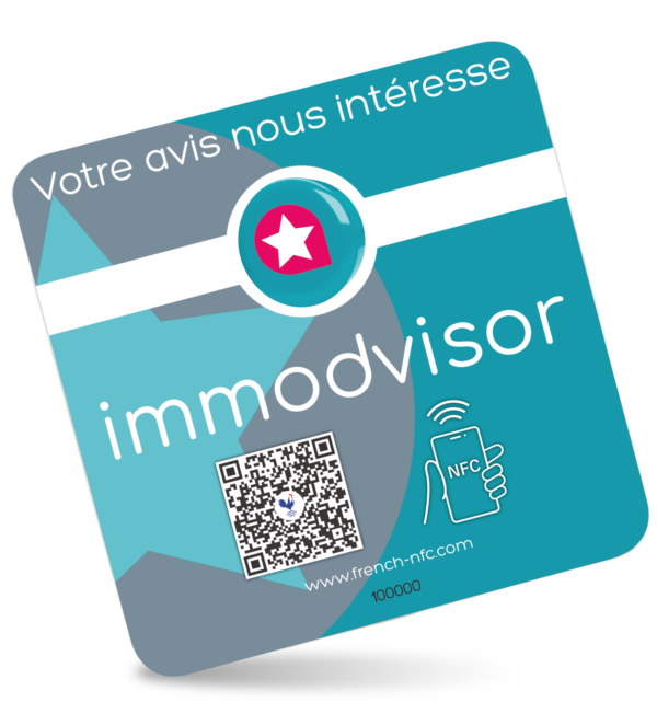 Sticker Réseaux Connectée NFC - Immodvisor