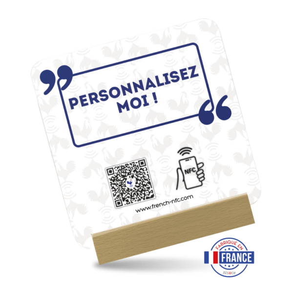 Plaque Plexiglass Réseaux Connectée NFC - Personnalisée