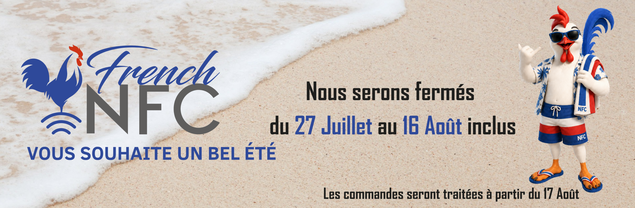 Bannière French NFC - vacances été 2024