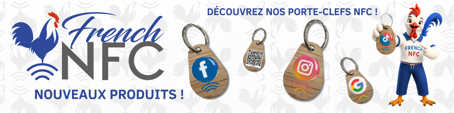 NFC PORTE-CLEF BANNNIÈRES
